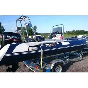 High Speed RIB Dinghy 15ft Hypalon Inflatable Dinghy with Center Console 50HP Engine