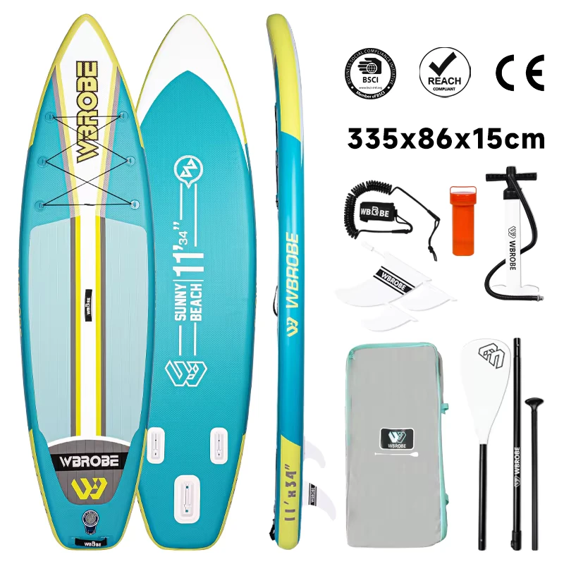 Papan Dayung Inflatable Stabil Tinggi, Papan Dayung untuk Kelas Yoga