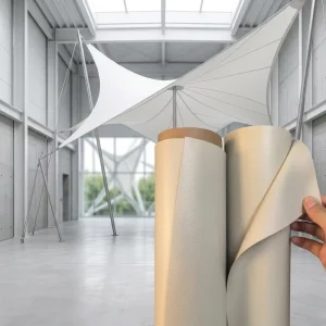 High Strength PVDF Coated PVC Membrane Structure Fabric Manufacturer for Architectural Roof and Landscape Canopy
