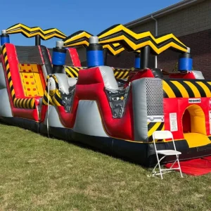 High Voltage Inflatable Obstacle Course Commercial Challenge Course for Event Carnival Team Building