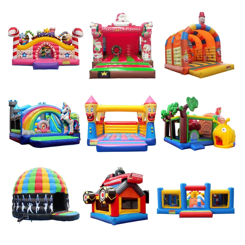 高品質インフレータブルバウンシーキャッスルスライド カスタマイズ可能なサイズ・色 PVC素材 50人収容 屋外遊園地用