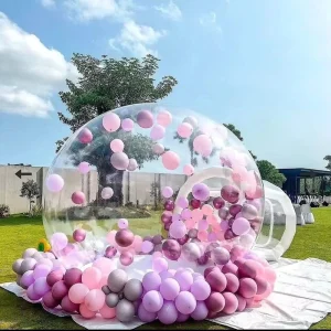 High-quality PVC Inflatable Bubble Tent House Inflatable Bubble Tent with Tunnel Party Rental Yurt