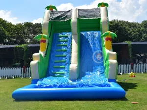 High quality inflatable slide with pool summer beach inflatable water slide