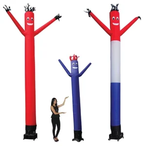 Hight Quality Snowman Monkey Cowboy Balloon Flower Doll Turbine Mini Wind Advertising for Sale Blower Sky Inflatable