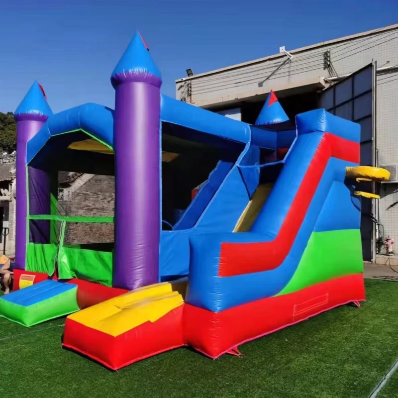 Hola Purple Inflatable Castle Inflatable Bouncer Bounce House Factory Price