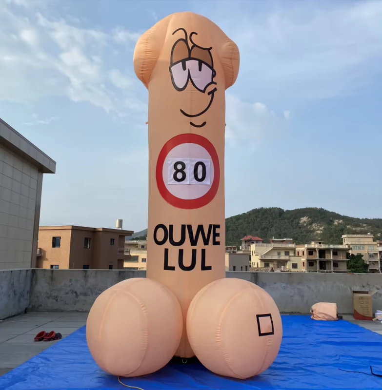 Holland Dolls Opblaasbare Oude Dick Ballon met Veranderbaar Cijfer