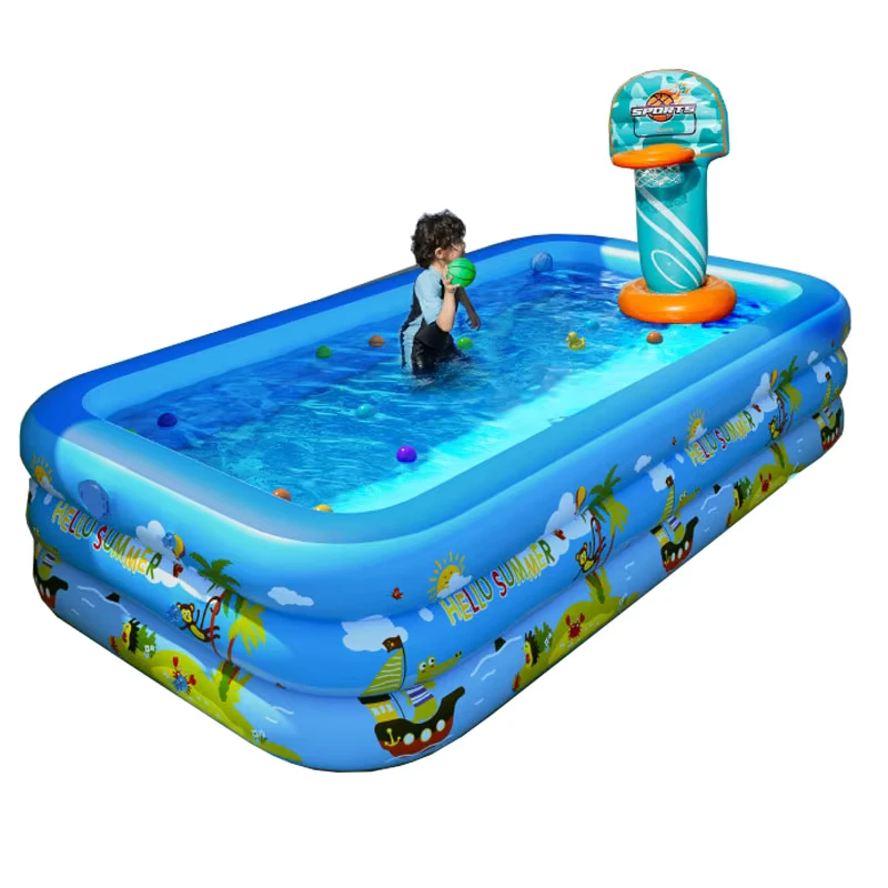 Piscina inflable grande para niños y uso familiar, para jardín y patio trasero, piscina inflable para adultos y niños