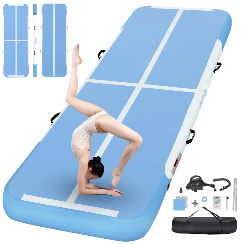 Home Gym Cheerleading Yoga Custom 2m 3m 4m 5m 6m 8m 10m 12m Gymnastics Tumbling Mat Drop Stitch Fabric Inflatable Air Track