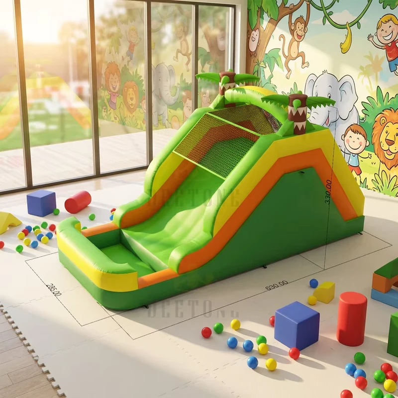 Home Use Inflatable Slide Kids Backyard Bouncy Slide with Blower