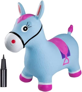 Cheval sauteur gonflable pour enfants, jouet animal à chevaucher