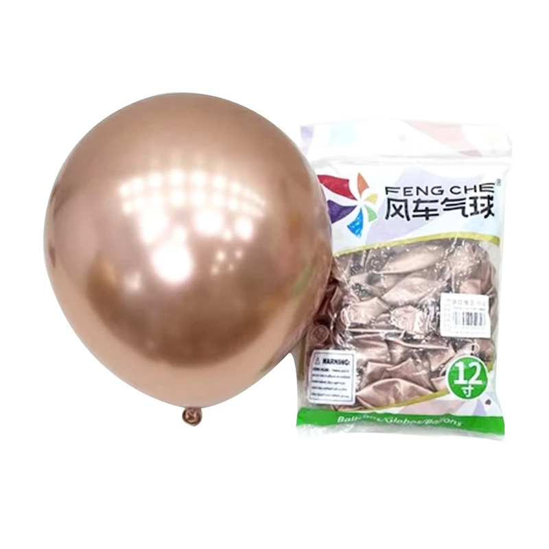생일 파티 장식용 헬륨 풍선 라텍스 파르티 크롬 풍선