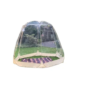 Hot Selling Foldable Outdoor PVC Pop Tent Garden Igloo 4 6 Person Inflatable Transparent Bubble Tent Easy Install Camouflage