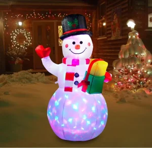 人気の屋外装飾用LEDライト クリスマススノーマンインフレータブル