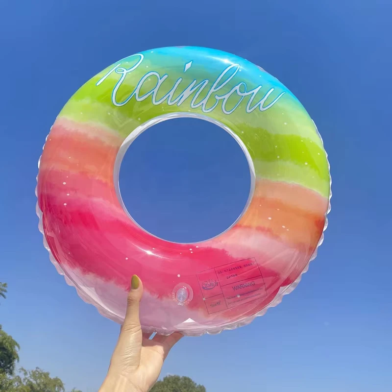 Tubi Gonfiabili per Feste Estive in Spiaggia, Anelli da Nuoto in PVC per Adulti e Bambini