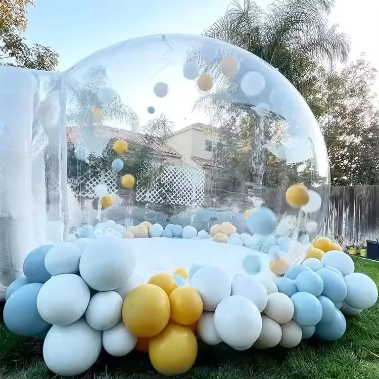 Rumah Balon Bubble Anak-anak untuk Pesta Luar Ruangan, Dome Balon Jernih untuk Pengemasan Mobil