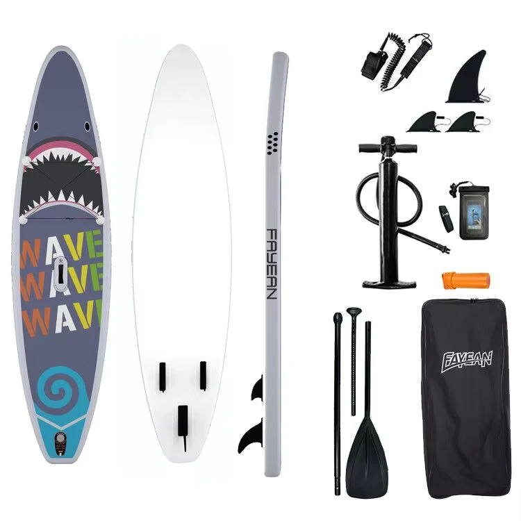Tavola da Surf Gonfiabile, Stand Up Paddle Board, Isup, Tavola da Yoga Trasparente con Cinghia per i Piedi