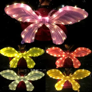 Set di palloni gonfiabili per feste Hstyle con ali di farfalla, decorazione per feste di compleanno, palloni gonfiabili per giochi di ruolo da fata