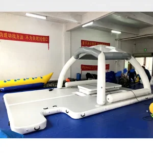 Huayue Toys Inflatable Floating Dock Platform Swim Deck Water Play Equipment Floating Dock Island Water Party