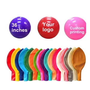 Huge 36 Inches Balloons Custom Personalized Logo Pattern Printing for Company Business Promotion Outdoor Indoor Activities