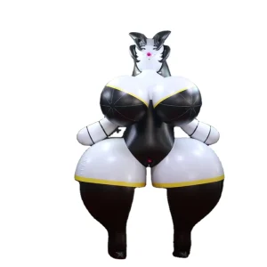 Grande Balão de Cartoon Inflável em PVC Preto
