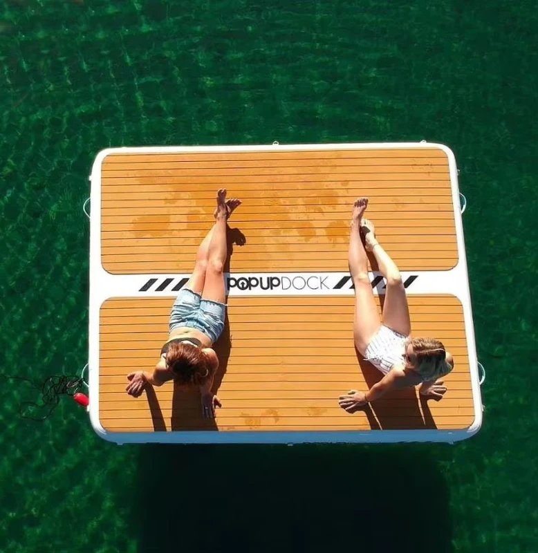Huge Inflatable Float Duck Water Platform Foldable Floating for Lake and Sea
