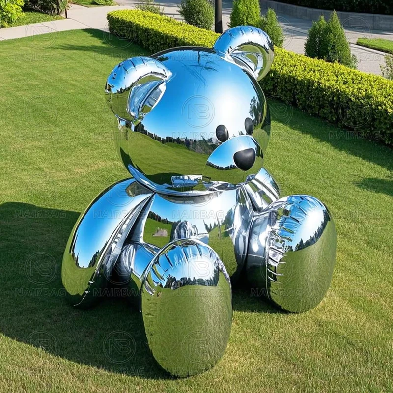 Grote Opblaasbare Teddybeer Binnen Buiten Vakantie Tuin Feest Decoratie Gigantisch Luchtgevuld Sculptuur Opblazen Cartoon Model