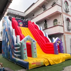 Huge Size Space Theme Inflatable Slide Play Commercial Grade Inflatable Slide Toys Dry Slide