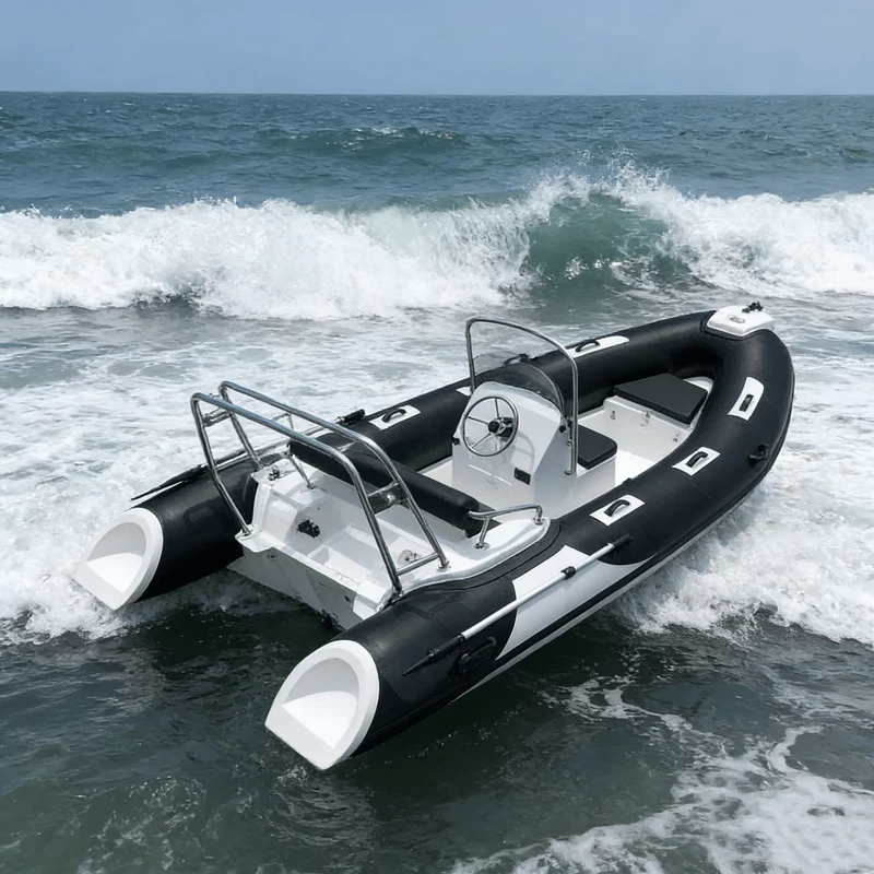 Barco Inflável Duro de Fibra de Vidro Hypalon 4.3 M