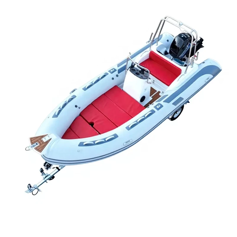 ハイパロン 5.2m ラグジュアリー ヨット フィブerglass ハル インフレータブル リジッド RIB520 ボート 中国製 漕ぎボート