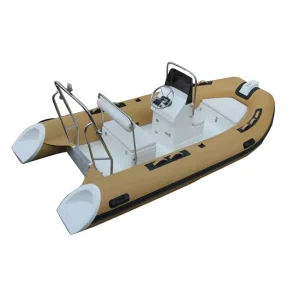 Hypalon PVC RIB 390 Boat Rigid Fiberglass Hull Inflatable Boat for Fishing