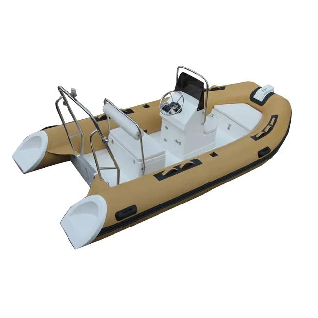 Hypalon PVC RIB 390 Boot mit starrer Fiberglas-Hülle aufblasbares Boot zum Angeln