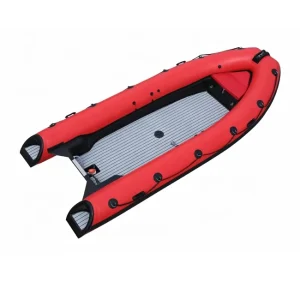 Hypalon RIB 480 Fiberglass Inflatable Boat with 60L Built-in Fuel Tank
