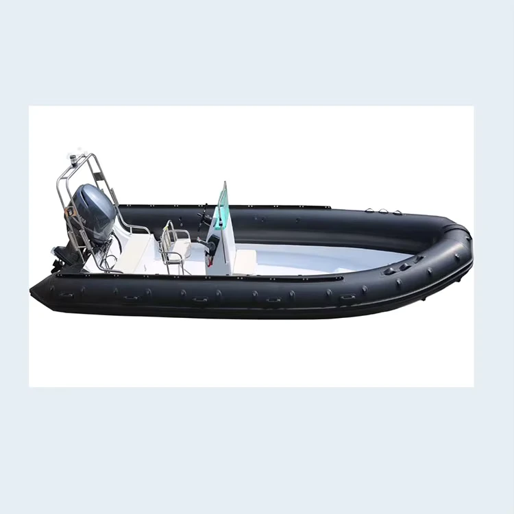 Hypalon Rigid Fiberglass Hull Inflatable Rowing Rib Boat