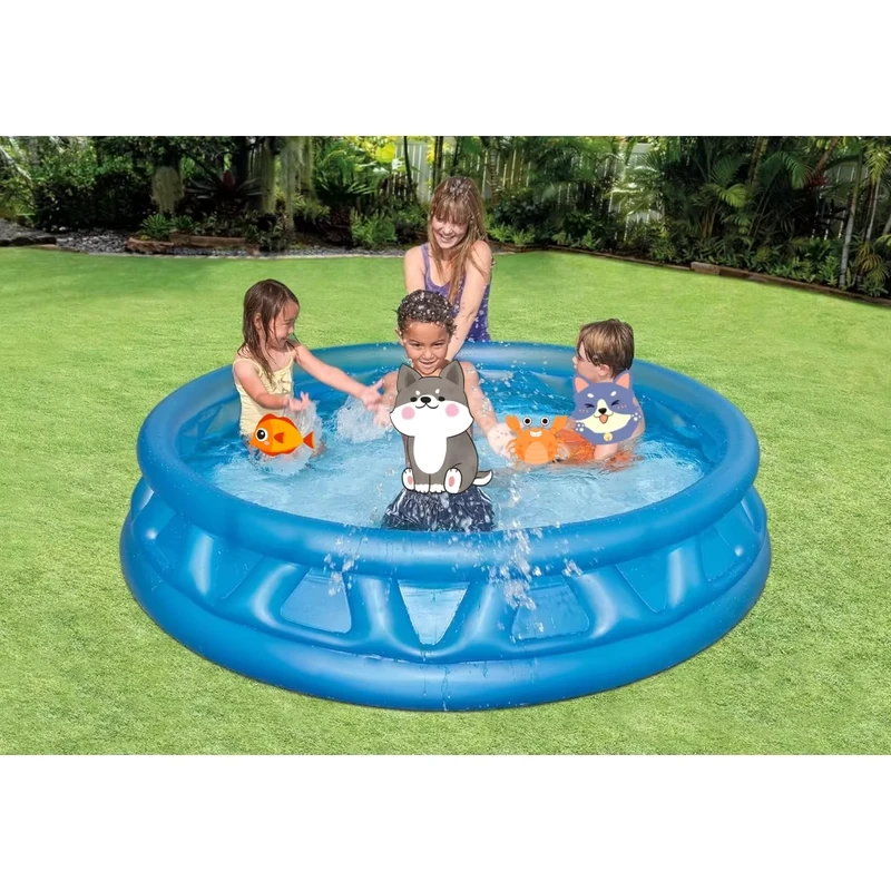 INTEX 58431 소프트 사이드 풀 야외 블루 미니 인플레이터블 아기 PVC 수영장 인플레이터블 볼 풀 소형 인플레이터블 욕조