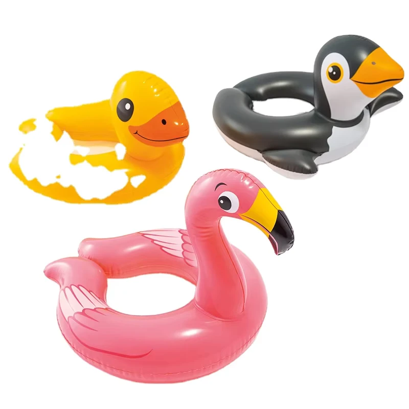 INTEX 59220 Anéis de Natação Divertidos para Crianças em Forma de Animais, Flutuadores Infláveis para Crianças