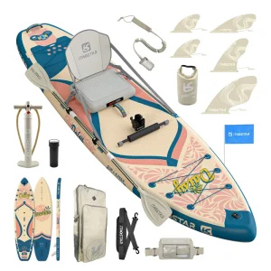 ITAOSTAR Daisy D03E 11’6″x35″x6″ Extra Wide Paddle Board with Seat Premium SUP Accessories Inflatable Stand up Paddle Boards