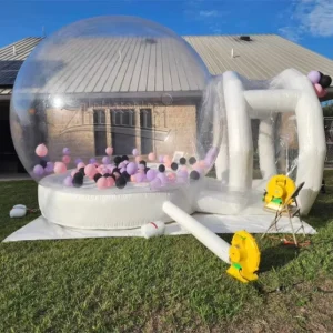 Igloo Dome Inflatable Tent Transparent PVC Bubble Bounce House With Base