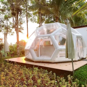 Tenda igloo gonfiabile, cubo da campeggio gonfiabile di lusso, casa a bolle 3M