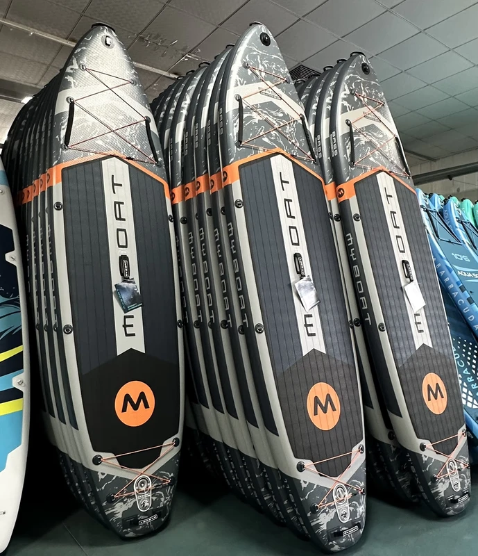 재고 맞춤형 SUP 보드 11'6"x35"x6" 서핑 보드 드롭 스티치 재료 인플레이터블 스탠드업 패들 보드 및 액세서리