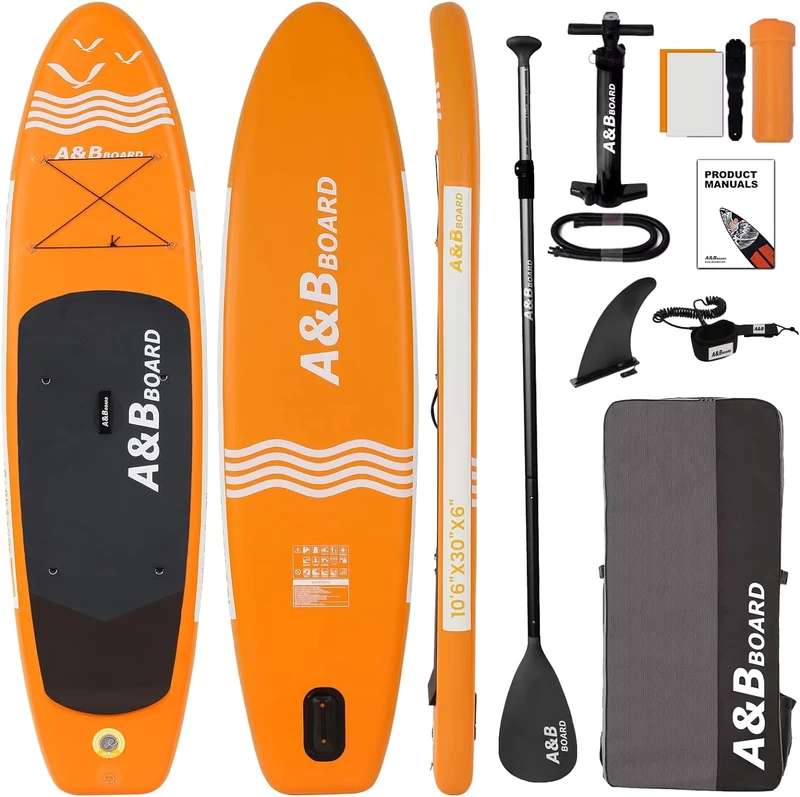 SUP Boards เป่าลมในสต็อก แพดเดิลบอร์ด แพดเดิลบอร์ดยืน เล่นน้ำ เซิร์ฟ ISUP อุปกรณ์มาตรฐาน