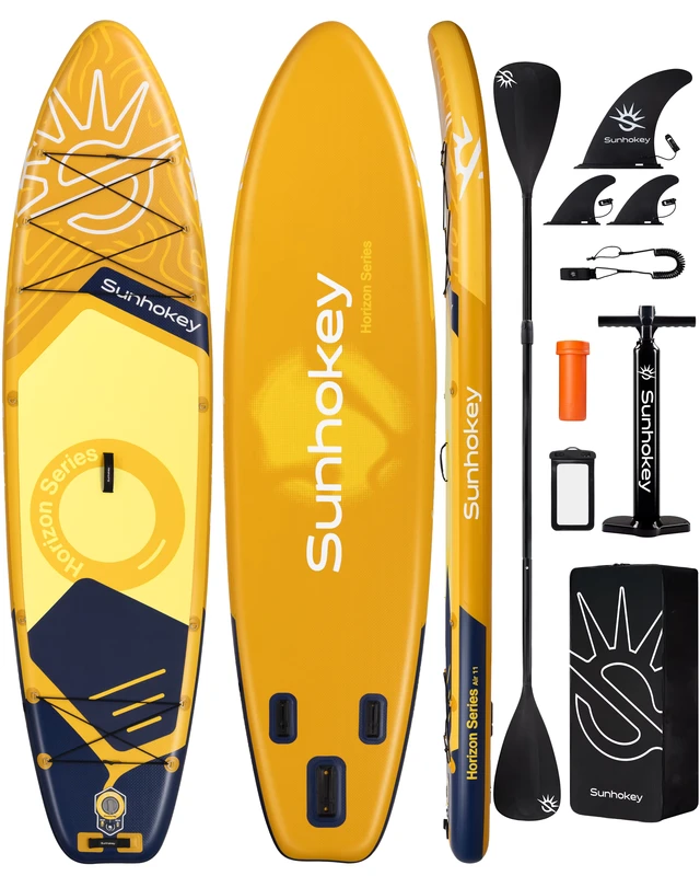 In Stock Inflatable Stand up Paddleboard SUP Hot Welding Seam Lightweight 11’*34”*6” Stand up Paddleboarding Accessory