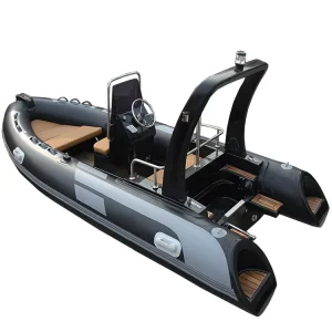 Perahu Inflatable Fiberglass dengan Mesin Inboard untuk Penyelamatan Kebakaran dan Tanggap Darurat