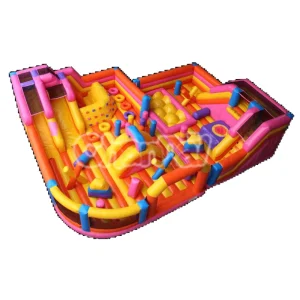 Indoor Bouncy Playground Outdoor Inflatable Obstacle Bouncer House Playground Inflatable Castle Slide Bouncy Amusement Park