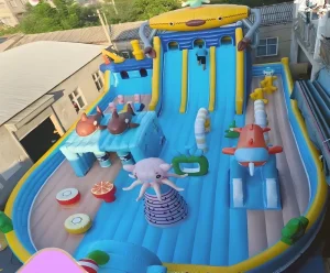 Indoor Commercial Giant Inflatable Jumping Castle Playground with PVC Material and Easy Setup