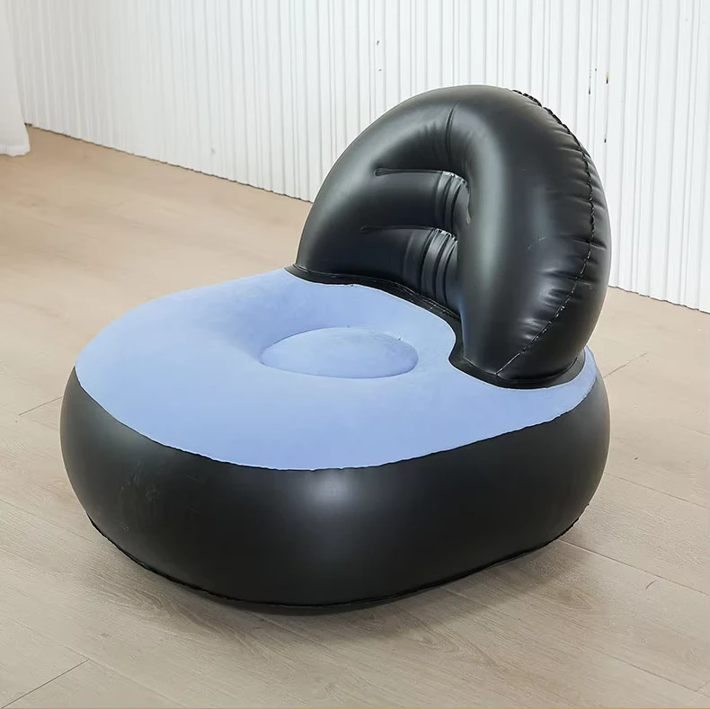 Sofá Inflável Flockable para Crianças, Cama de Ar, Cadeira de Lounge para Sala de Estar