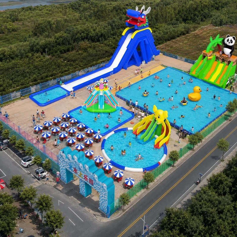 Aufblasbare Metall-Rutsche für Erwachsene für den Innenbereich, kommerzielle Wasserpark-Ausrüstung für professionelle Veranstalter