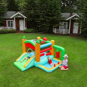 Indoor Kids Inflatable Bounce House Combo Slide Bouncy Castle Jumping Castle for Entertainment Home Use