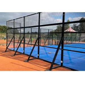 Indoor Outdoor Mobile Padel Court Removable Base Mobile Paddle Sport Ball Court Portable Panoramic Padel Court Mobile