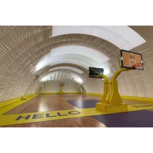 Indoor Sports Stadium Air Supported Dome Membrane Housing Basketball Court Inflatable Dome Architecture Space