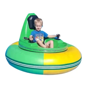 Xe bumper bơm hơi điện cho sân chơi trong nhà và ngoài trời, xe bumper UFO, xe đua 24v với joystick để bán